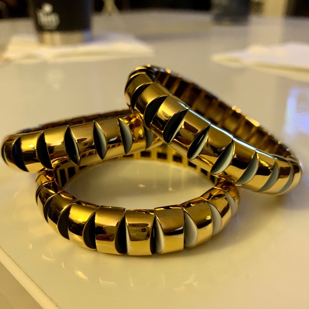 kate spade♠️sliced scallops metal stretch bracelet